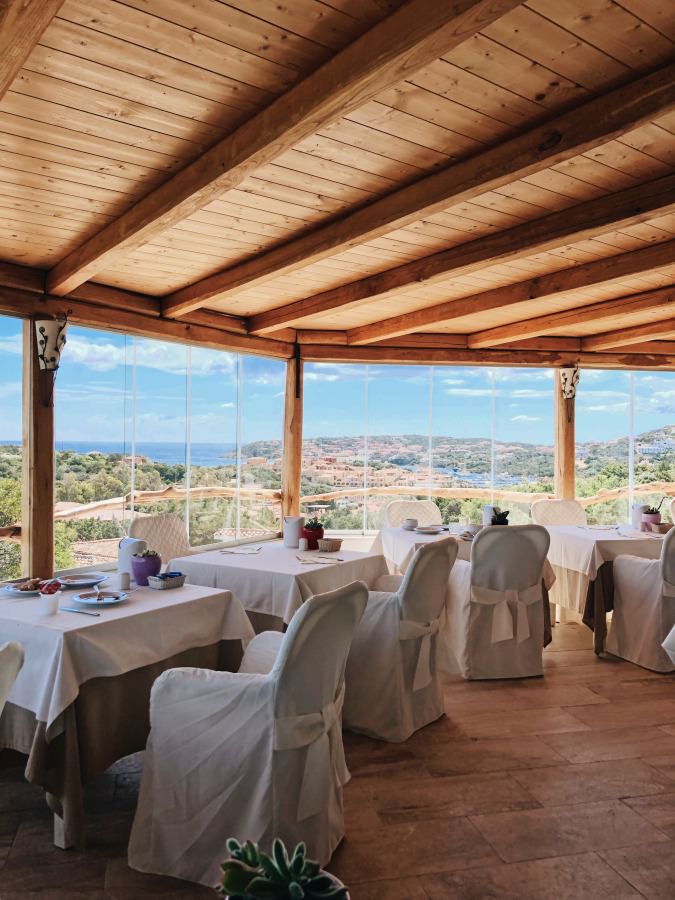 Restaurant mit Aussicht im Hotel Balocco Porto Cervo Costa Smeralda Sardinien